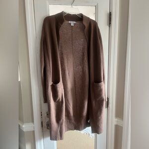 Athleta Wool Cashmere Blend oversized long cardigan